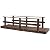 7' Wooden Garden Bridge with Safety Rails, Backyard Footbridge for Ponds, Creeks, and Streams, Stained Finish, 396 lbs Capacity