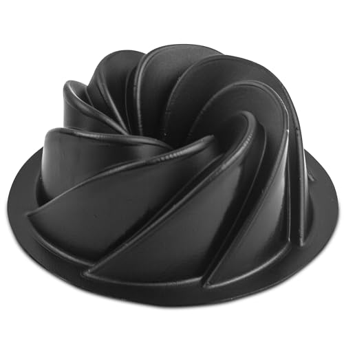 O'Creme O'CREME Bakeable Plastic Mini Swirl Cake Pan, Baking Pan With Non-Stick Silicone, Reusable nonstick baking molds, Durable, Lightweight, Easy Storage for Baking and Much More - 50 QTY Pack