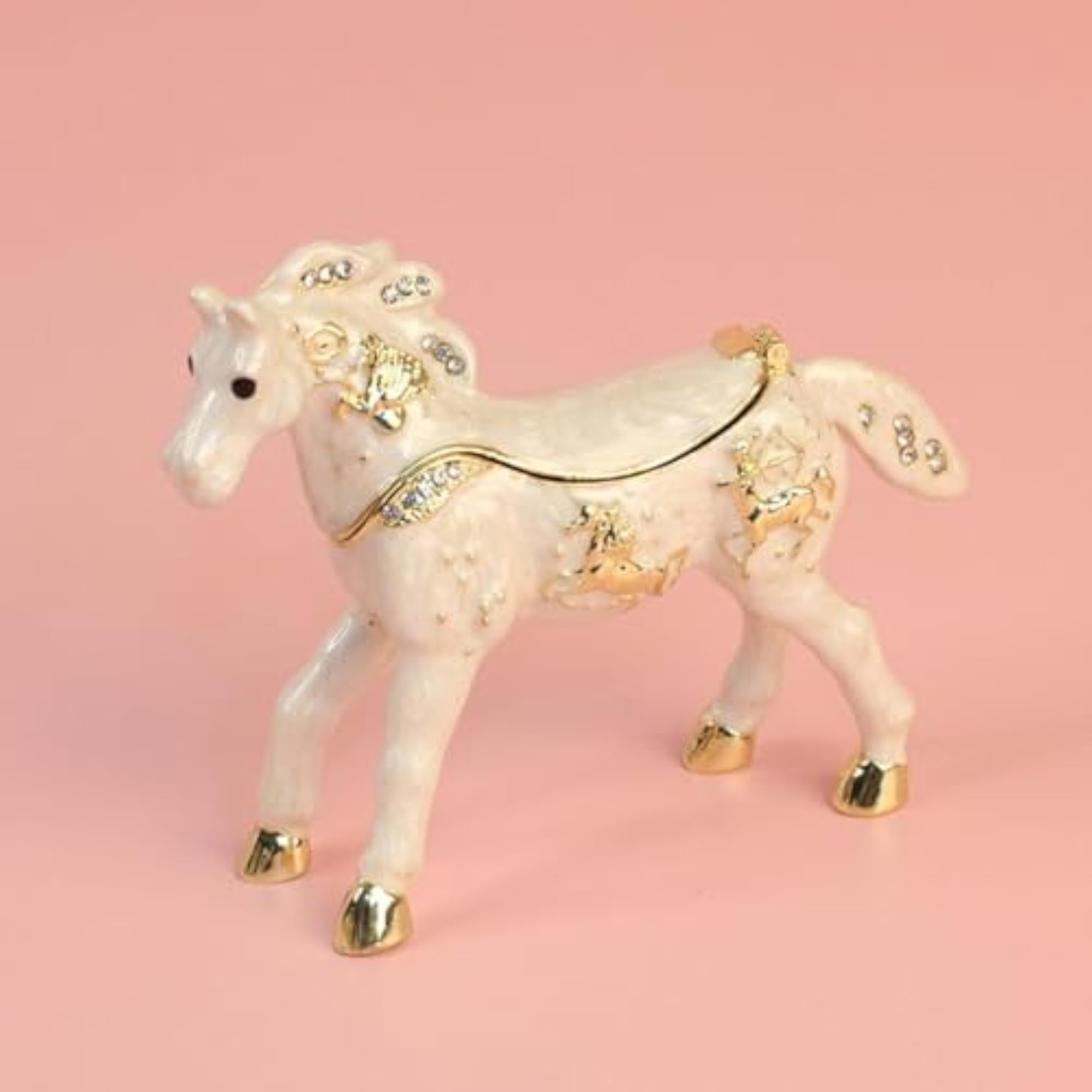 Enameled Jewelry Box Decoration Holder Crafting