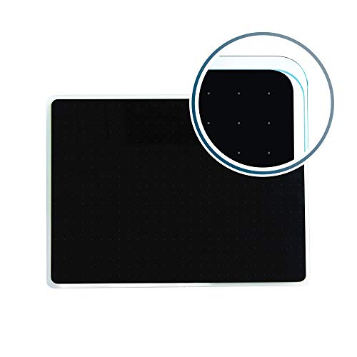 Viztex Glacier Jet Black Multi-Purpose Grid Glass Dry Erase Board 17" X 23" #TOP1