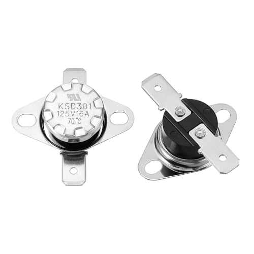 Thermostat KSD301 70°C 16A NC interrupteur de température normalement fermé bakélite x4