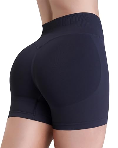 Image of Sunzel Women's Scrunch Butt Biker Shorts, High Waist, No Front Seam | 90% polyamide /10% spandex, subtle scrunch contour, supportive high waist, no front seam, 4 inch & 6 inch inseams
