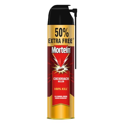 Mortein 425 Ml + 200 Ml Free – Cockroach Killer Spray, Crawling Insect Killer With Deep-Reach Nozzle | 100% Kill Guarantee For Rs. 224