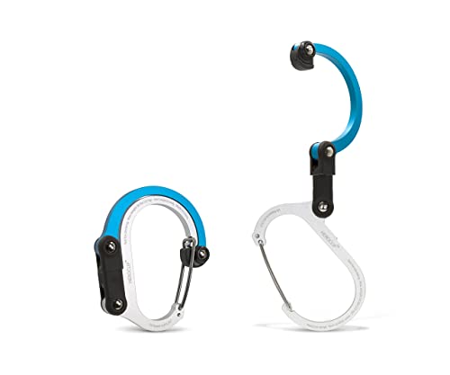 Gear Aid Heroclip Carabiner Clip And Hook (Small) For Purse, Stroller, And Backpack, Blue Steel #TOP1