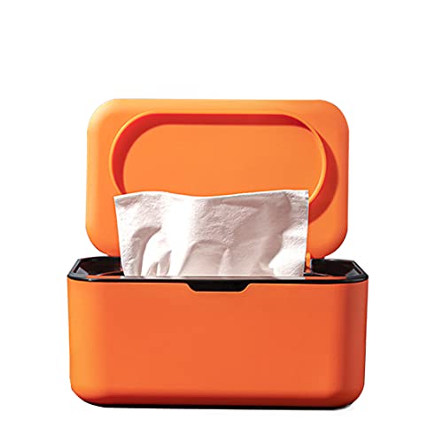 Toallitas Dispensador, Tenedor de la Caja de Almacenamiento de la servilleta para bebés Polvo a Prueba de Polvo Caja de Tejido húmedo Toallito con Tapa para el hogar, Oficina