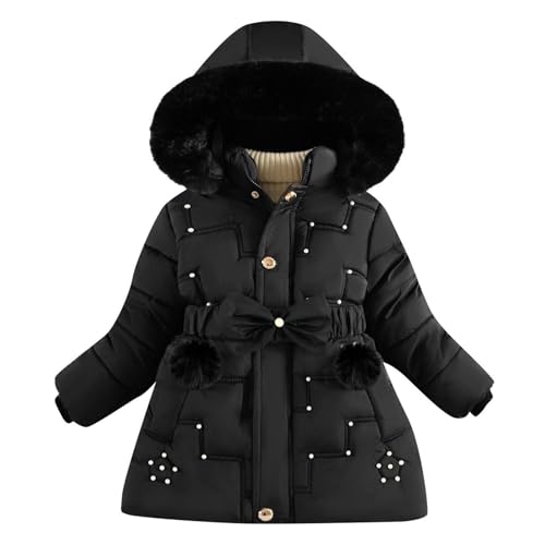 Image of Girls Puffer Jacket Windproof Thermal Padded Hooded Kids Down Jackets