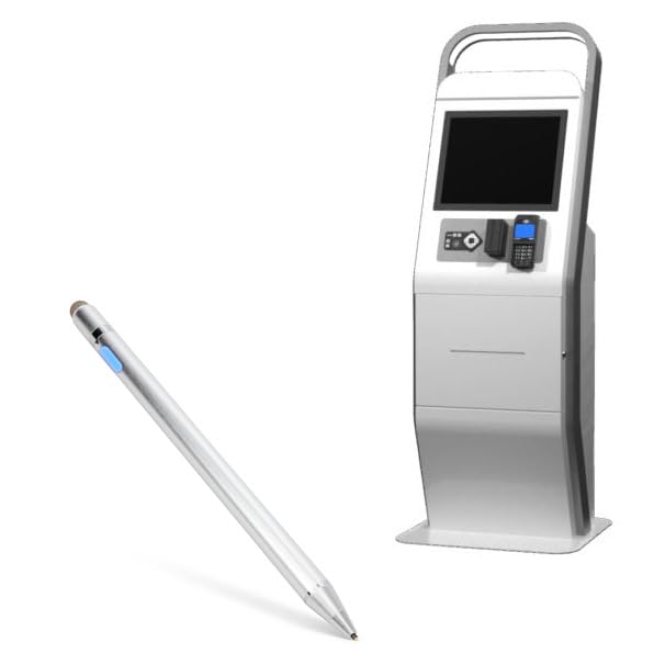 BoxWave Stylus Pen Compatible with Frank Mayer Pathway (15 in) - AccuPoint Active Stylus, Electronic Stylus with Ultra Fine Tip - Metallic Silver