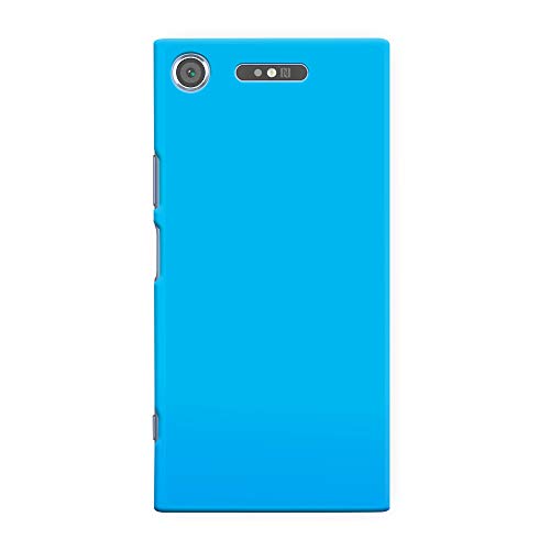 Xperia XZ1 ケース 耐衝撃 薄型 ハードケース エクスペリアXZ1 PCハードケース SOV36 SO-01K 701SO スカイブルー