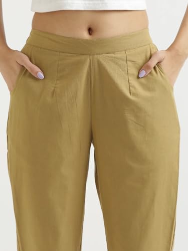 Image of Chiraiyaa Women Cotton Trouser Pant - Versatile Regular Fit for Office, School, and Casual Wear | Pack of 2