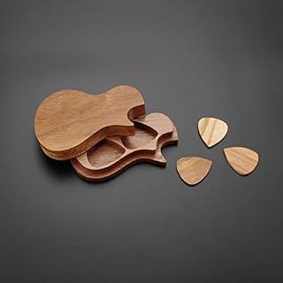 Vaguelly 1Set Étui Guitare Électrique Bass Finger Plectrums en Forme de Guitare en Bois Médiator en Forme de Guitare… - Les Beatles, Paul McCartney, John Lennon, RIngo Starr, George Harrison Vaguelly 1Set Étui Guitare Électrique Bass Finger Plectrums en Forme de Guitare en Bois Médiator en Forme de Guitare… – Image 7