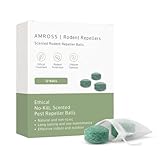 Rat, Mouse & Pest Repellent Balls | Humane & Non‑Toxic Rodent Repellent with Natural Essential Oils, 90 Day Protection Deterrent for Indoor and Outdoor Use, Alternative to Traps & Poison (Box of 12)