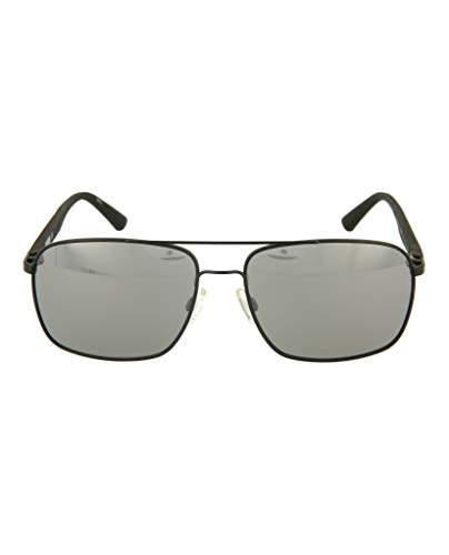 Puma Square/Rectangle Sunglasses Black Black Silver Luxury Eyewear Memory Metal Frame Designer Fashion for Everyday Luxury