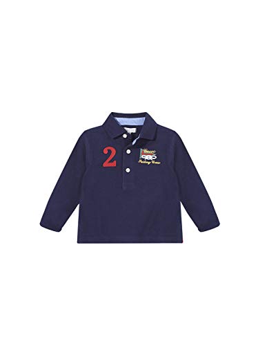 Polo piqué marino Gocco tricot mixte enfant en coton respirant