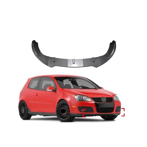 VW/ゴルフ 5/ゴルフ MK5/GTI ジェッタ MK5 GLI フロントバンパーリップスプリッタースポイラーフロントシャベルフロントボディキットカーアクセサリー(A Carbon Look)