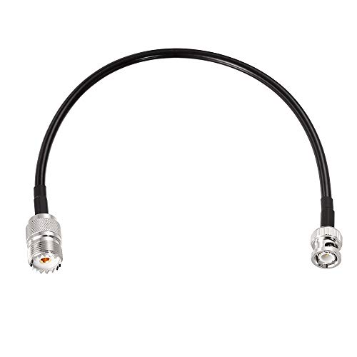 Superbat BNC Male to UHF SO239 Female RG58 Coax Cable 30cm 50ohm Antenna Extension Cable for CB Ham Radio Walkie Talkie - Image 3