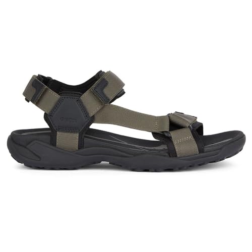 Geox Men's U Terreno + Grip A Sport Sandal, Sage, 9 Men