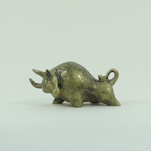 Figura Decorativa de Toro Wall Street de Resina miniatura 4