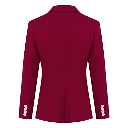 YYNUDA Blazer - Costume da donna a maniche lunghe