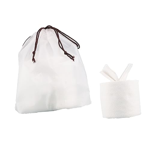 HONITANO 2 Piezas Toallas Desechables de Toalla Facial Multiusos Paños de Limpieza Húmedos y Secos con Bolsa de Almacenamiento Portátil y Desmaquillado