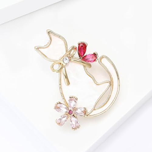 Image of Cute Animal Brooch Pins, Animal Theme Brooches Accessories for Clothes, Birthday Christmas Gift for Women