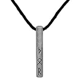 GuoShuang Nordic Viking Rune Month Necklace for Men Women Stainless Steel with Valknut Gift Bag (10)