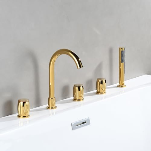 Mitigeur de douche salle de bain double poignée col de cygne 360