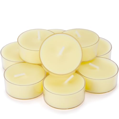 Natural Citronella Tea Light Candles, Tiny Soy Wax...