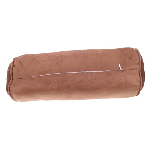 BESPORTBLE Memory Foam Neck Roll Pillow Round Cylinder Foot Rest Cushion for Neck Waist and Foot Therapy Luxurious Velvet Comfort for Sleeping Yoga and Beauty Treatments