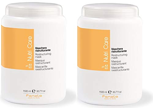 Fanola - Maschera ristrutturante Nutricare (1500 ml x 2)