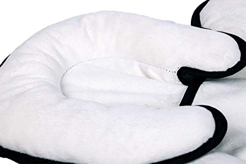 Almofada Para Bebê Conforto, Carrinho e Cadeirinha - Clingo, Branco/Preto