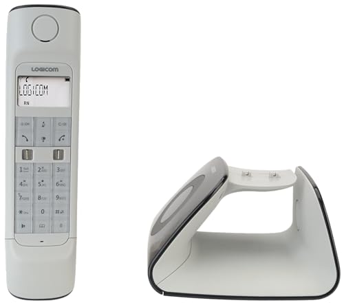 Logicom - Retro 2 DECT - Bezprzewodowy telefon z automatyczną sekretarką - Czarny
