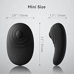 Handheld Electric Mini Massager, 10 Modes Waterproof Silent Travel Body Massage Tool, Black