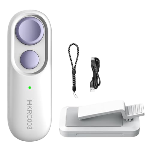 Volteador de página remoto para Kindle Paperwhite Oasis Kobo EReaders portátil con control remoto con cordón, obturador remoto de cámara, para iPad, tabletas, color morado