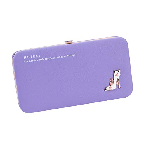 Preisvergleich Produktbild Heaviesk-Mappen-Geldbeutel-lange Handtasche-Handtasche-Telefon-Kartenh... mit Buchstabedruck und Metallschuh-Dekoration