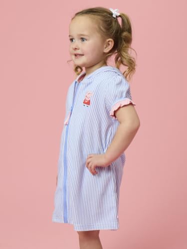 Image of RuffleButts Girls Terry Knit Full-zip Swim Cover-up - Swim Cover-Up