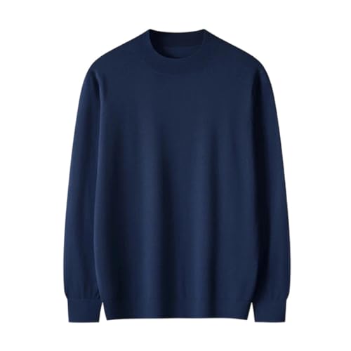 Men Woolen Sweater Mock Neck Knit Pullover Thin Casual Base Spring Fall