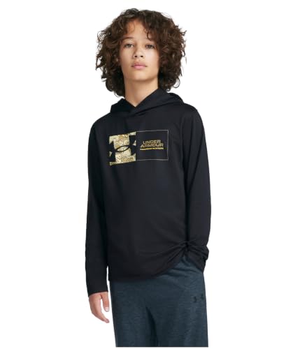 Image of Under Armour Boys' Long Sleeve Hooded Performance Tee, Outdoor Collection