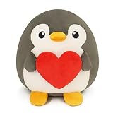 Tiralia Adorable Heart-Hugging Penguin Plush Toy, Soft 9” Stuffed Penguin, Perfect for Animal Lovers – Ideal Gift for Boys and Girls on Valentine's Day, Anniversaries and Birthdays (Penguin)