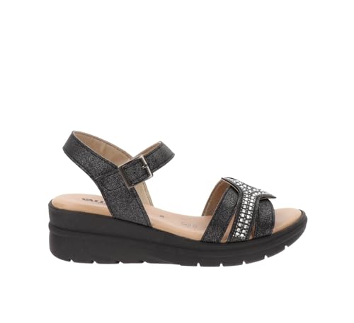 Sandales femme en simili cuir Valleverde pour soulager les pieds sensibles l'été