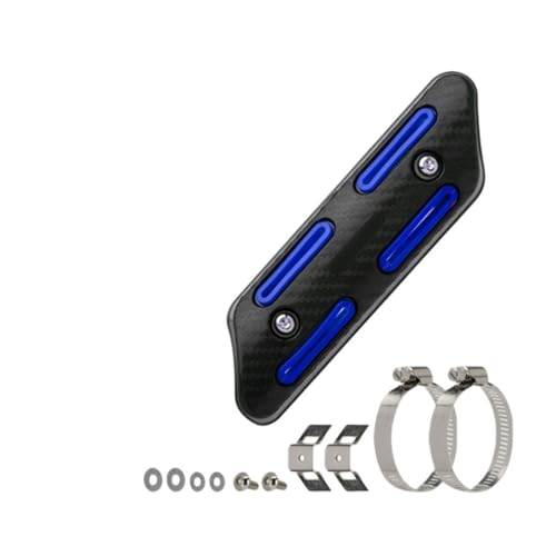 Bouclier thermique moto pour isoler le tube de silencieux modifié