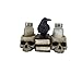 Produktbild World of Wonders Forevermore Salz- und Pfefferstreuer Set | Gothic-Küchendekoration | Totenkopf und schwarze Krähe dekorative Figur Statue | gotische Gewürzhalter Gläser