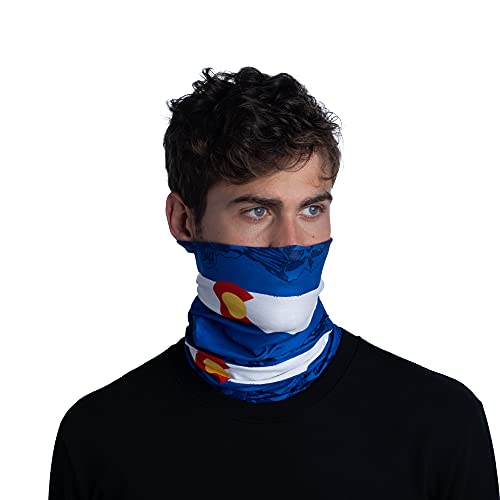 Image of BUFF Original EcoStretch Neck Gaiter, UPF 50 Sun Protection, Breathable, Versatile, Quick Dry, Multi-Colored, Adult Size