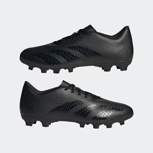 adidas Unisex Predator Accuracy.4 Flexible Ground Soccer Shoe, Black/Black/White, 9 US Men | Image 7