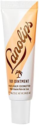 Lanolips 101 Ointment Multipurpose Superbalm, Coconutter - Natural Lanolin Moisturizer - Restore + Repair Cracked Lips, Cuticles, Elbows + Dry Skin - Fragrance-Free, Clean, Cruelty-Free (10g / 0.35oz)