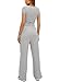 Darong Women's 2 Piece Outfits Lounge Sets Ruched Short Sleeve Tops and High Waisted Wide Leg Pants Tracksuit Sets 9042B Athletic Grey S