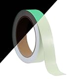 CHGCRAFT 11 Yards 0.98 Zoll Breite Glow in The Dark Gaffer-Band Gelbes Gaffer Band Gaffing Band für Theater Outdoor Nachtdekorationen Sicherheitstreppen