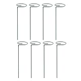 Kivivaka Marco de soporte de flores para plantas trepadoras, negro/gris plateado