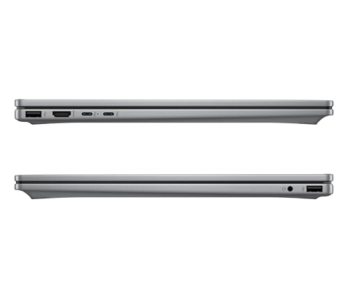 HP OmniBook X Flip 2in1 Next Gen AI Laptop | AMD Ryzen AI 7 350 (8C) | dedizierte NPU für KI | 50NPU Tops | Copilot+ PC | 16 3K 2880x1800 OLED-Touchscreen | 16GB | 1TB SSD | Win11 | QWERTZ | Silber