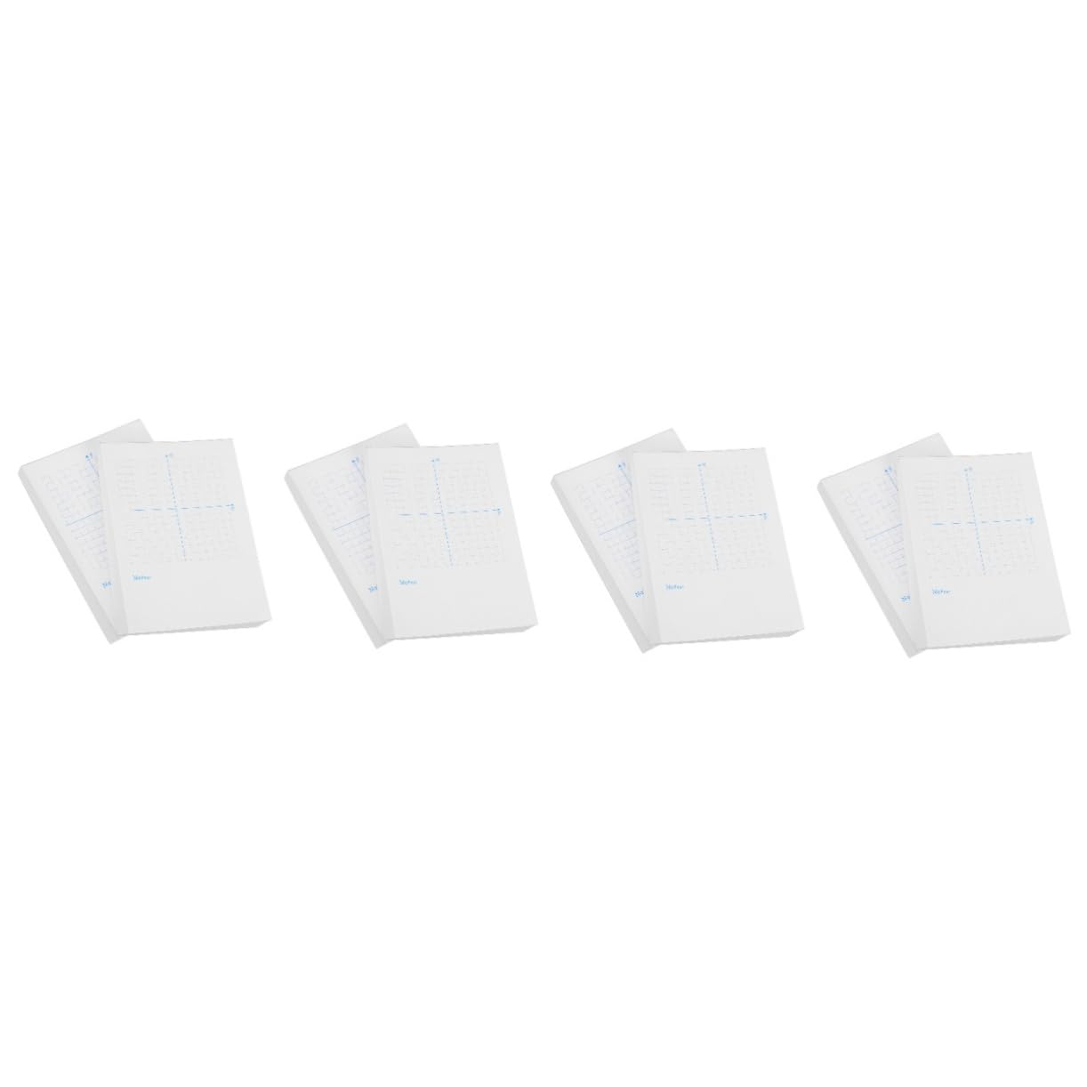 jojofuny 4 Pezzi 2 accessorio di matematica foglio da disegno di matematica fornitura di matematica carta con griglia matematica bianca