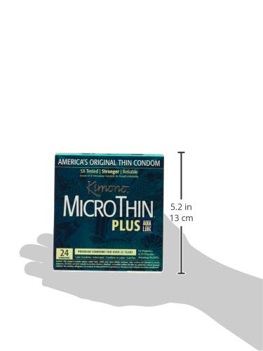 Kimono Latex Micro Thin Condoms, Ultra Lubricated, 24-Count Boxes (Pack of 2)